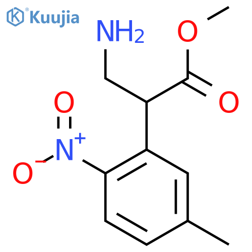 methyl 3-amino-2-(5-methyl-2-nitrophenyl)propanoate structure
