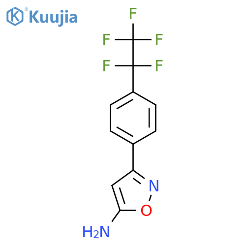 3-4-(pentafluoroethyl)phenyl-1,2-oxazol-5-amine structure