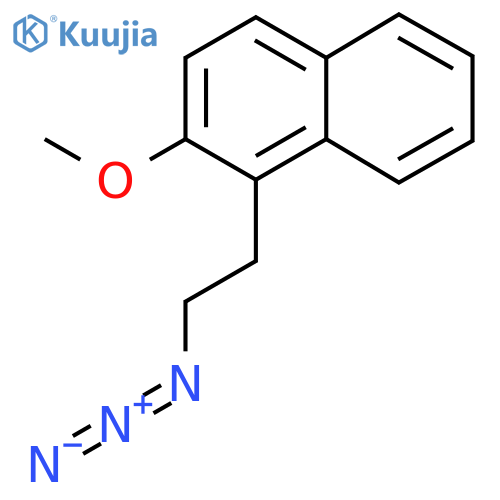 1-(2-azidoethyl)-2-methoxynaphthalene structure