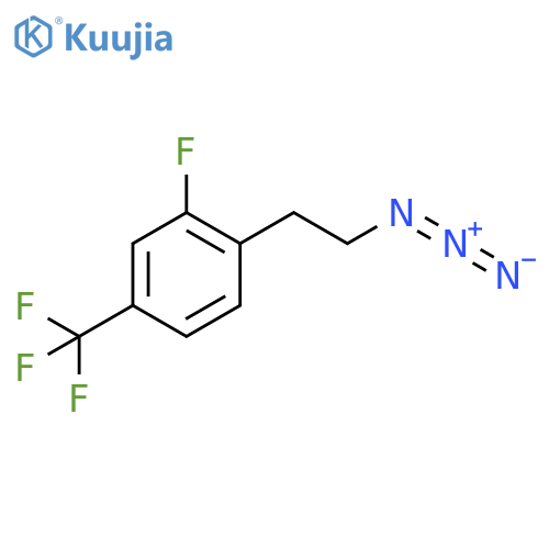 1-(2-azidoethyl)-2-fluoro-4-(trifluoromethyl)benzene structure