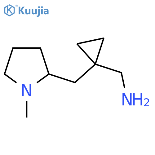 {1-(1-methylpyrrolidin-2-yl)methylcyclopropyl}methanamine structure