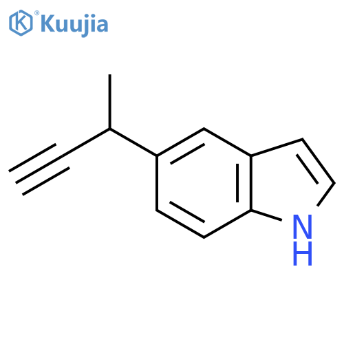 5-(but-3-yn-2-yl)-1H-indole structure