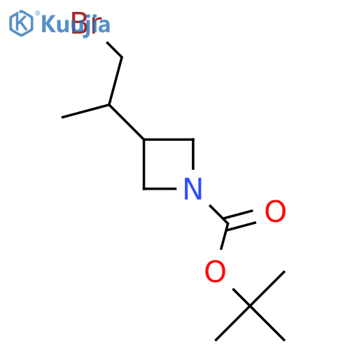 tert-butyl 3-(1-bromopropan-2-yl)azetidine-1-carboxylate structure