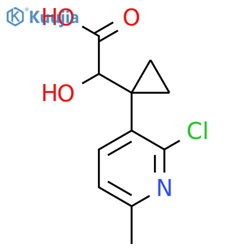 2-1-(2-chloro-6-methylpyridin-3-yl)cyclopropyl-2-hydroxyacetic acid structure