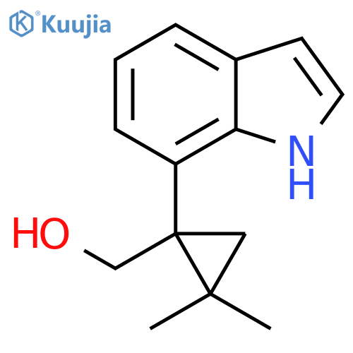 1-(1H-indol-7-yl)-2,2-dimethylcyclopropylmethanol structure