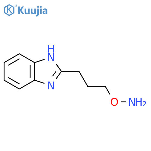 O-3-(1H-1,3-benzodiazol-2-yl)propylhydroxylamine structure