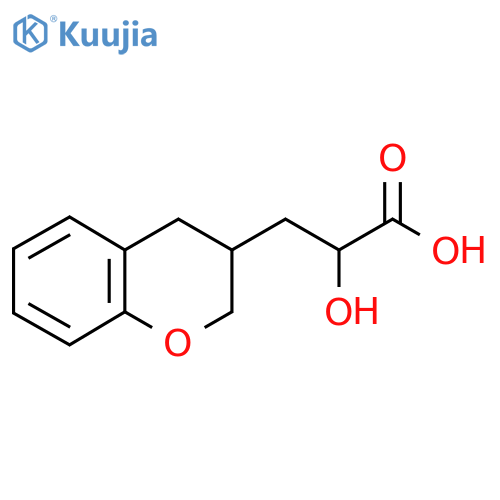 3-(3,4-dihydro-2H-1-benzopyran-3-yl)-2-hydroxypropanoic acid structure