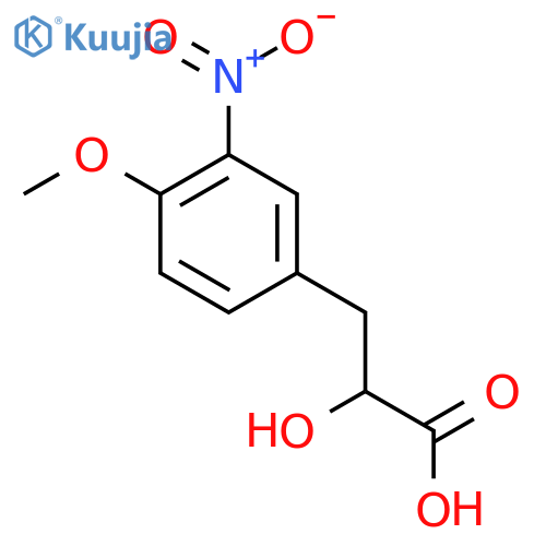 2-hydroxy-3-(4-methoxy-3-nitrophenyl)propanoic acid structure