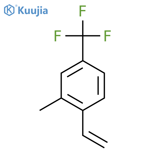 1-ethenyl-2-methyl-4-(trifluoromethyl)benzene structure