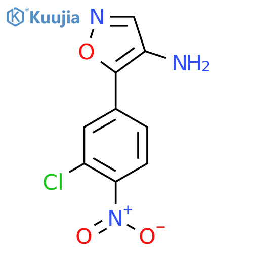 5-(3-chloro-4-nitrophenyl)-1,2-oxazol-4-amine structure