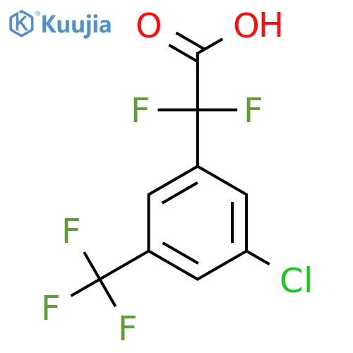 2-3-chloro-5-(trifluoromethyl)phenyl-2,2-difluoroacetic acid structure