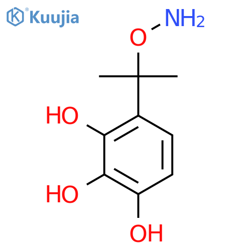 4-2-(aminooxy)propan-2-ylbenzene-1,2,3-triol structure