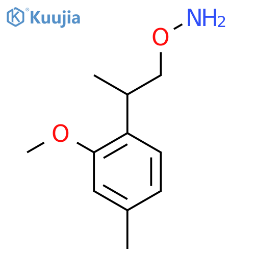 O-2-(2-methoxy-4-methylphenyl)propylhydroxylamine structure