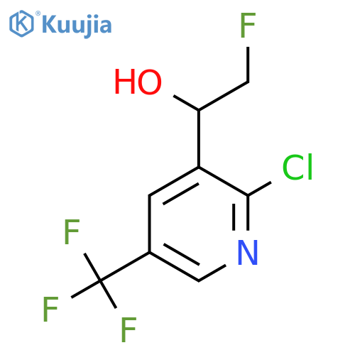1-2-chloro-5-(trifluoromethyl)pyridin-3-yl-2-fluoroethan-1-ol structure