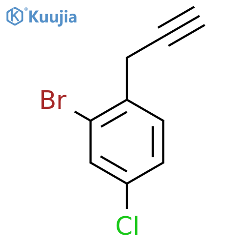 2-bromo-4-chloro-1-(prop-2-yn-1-yl)benzene structure