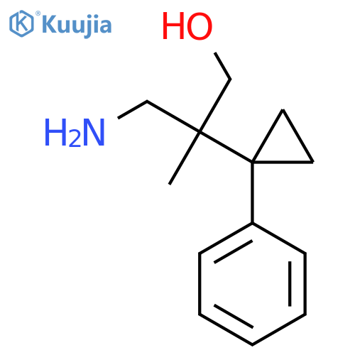 3-amino-2-methyl-2-(1-phenylcyclopropyl)propan-1-ol structure