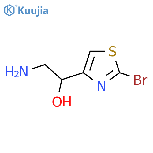 2-amino-1-(2-bromo-1,3-thiazol-4-yl)ethan-1-ol structure