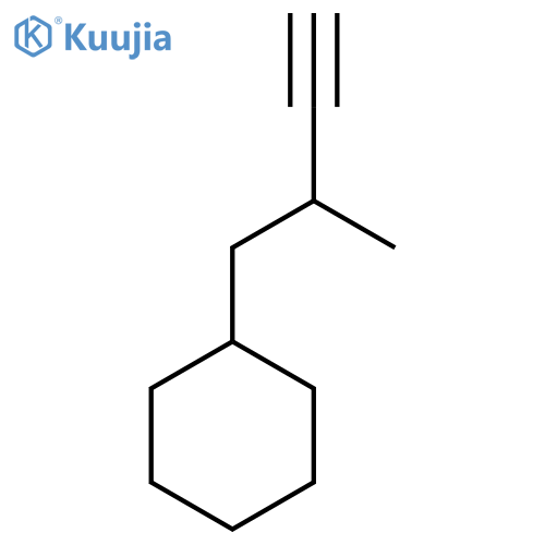 (2-methylbut-3-yn-1-yl)cyclohexane structure