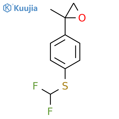 2-{4-(difluoromethyl)sulfanylphenyl}-2-methyloxirane structure