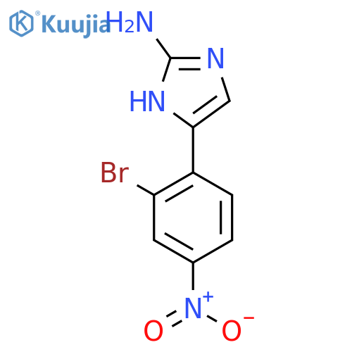 5-(2-bromo-4-nitrophenyl)-1H-imidazol-2-amine structure