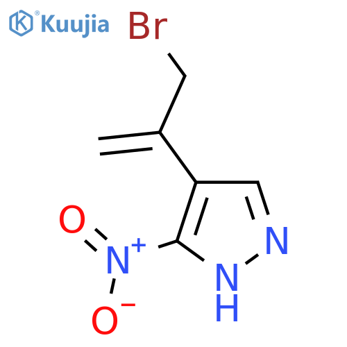 4-(3-bromoprop-1-en-2-yl)-3-nitro-1H-pyrazole structure