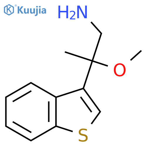 2-(1-benzothiophen-3-yl)-2-methoxypropan-1-amine structure