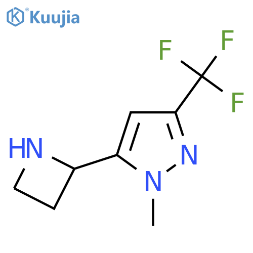 5-(azetidin-2-yl)-1-methyl-3-(trifluoromethyl)-1H-pyrazole structure