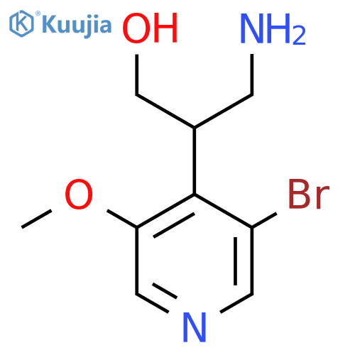 3-amino-2-(3-bromo-5-methoxypyridin-4-yl)propan-1-ol structure