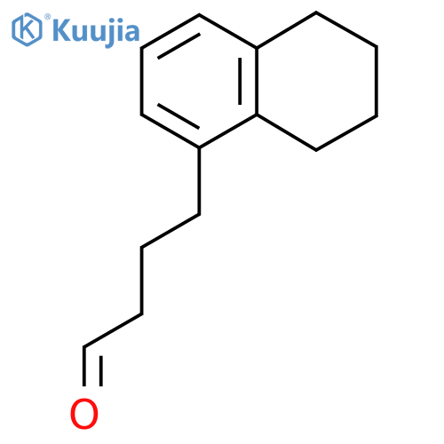 4-(5,6,7,8-tetrahydronaphthalen-1-yl)butanal structure