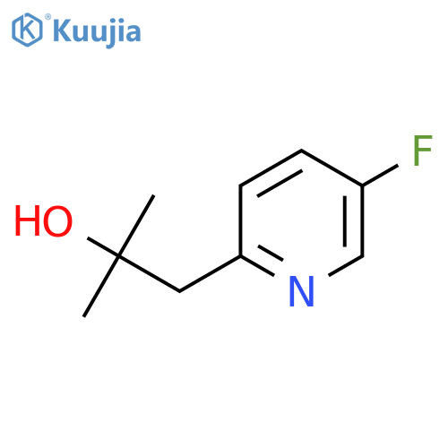 1-(5-fluoropyridin-2-yl)-2-methylpropan-2-ol structure