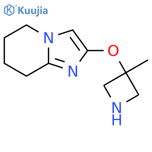 3-{5H,6H,7H,8H-imidazo1,2-apyridin-2-yloxy}-3-methylazetidine structure