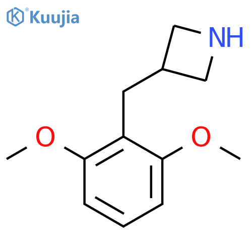 3-(2,6-dimethoxyphenyl)methylazetidine structure