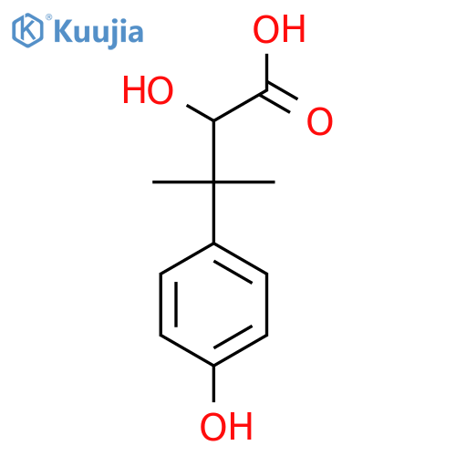 2-hydroxy-3-(4-hydroxyphenyl)-3-methylbutanoic acid structure