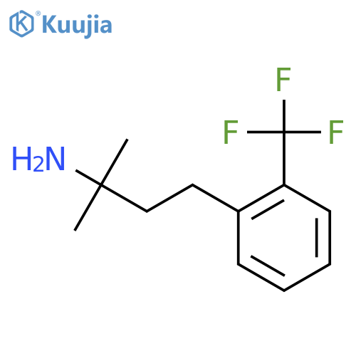 2-methyl-4-2-(trifluoromethyl)phenylbutan-2-amine structure