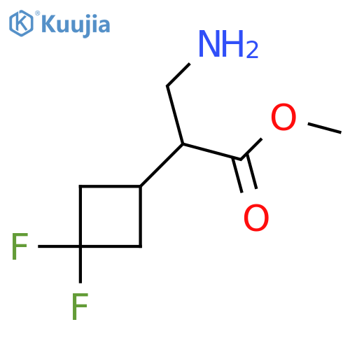 methyl 3-amino-2-(3,3-difluorocyclobutyl)propanoate structure