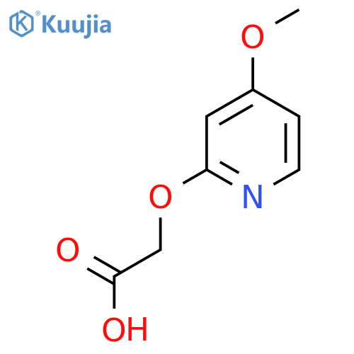 2-(4-methoxypyridin-2-yl)oxyacetic acid structure