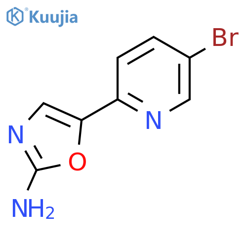5-(5-bromopyridin-2-yl)-1,3-oxazol-2-amine structure