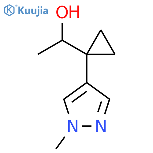 1-1-(1-methyl-1H-pyrazol-4-yl)cyclopropylethan-1-ol structure