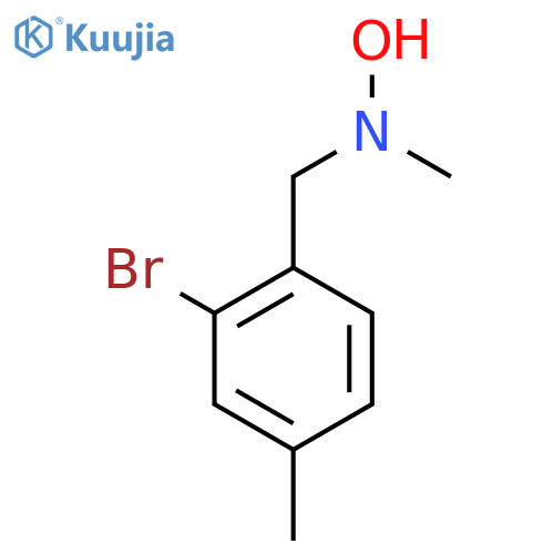 N-(2-bromo-4-methylphenyl)methyl-N-methylhydroxylamine structure