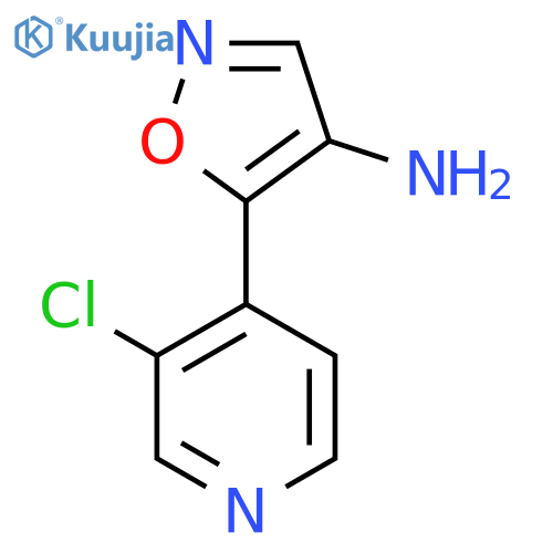 5-(3-chloropyridin-4-yl)-1,2-oxazol-4-amine structure