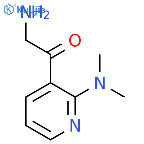 2-amino-1-2-(dimethylamino)pyridin-3-ylethan-1-one structure
