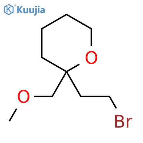 2-(2-bromoethyl)-2-(methoxymethyl)oxane structure