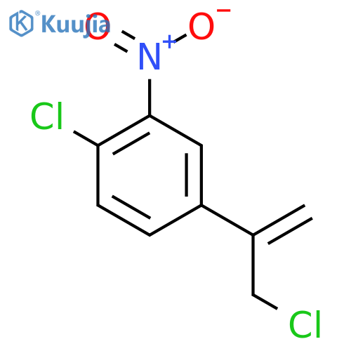 1-chloro-4-(3-chloroprop-1-en-2-yl)-2-nitrobenzene structure