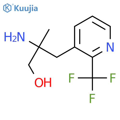 2-amino-2-methyl-3-2-(trifluoromethyl)pyridin-3-ylpropan-1-ol structure