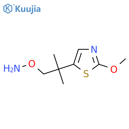 O-2-(2-methoxy-1,3-thiazol-5-yl)-2-methylpropylhydroxylamine structure