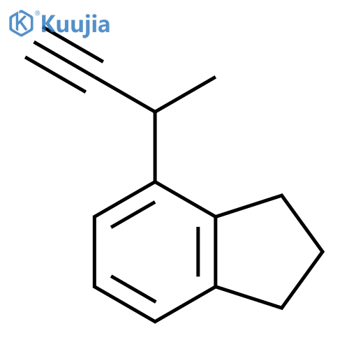4-(but-3-yn-2-yl)-2,3-dihydro-1H-indene structure