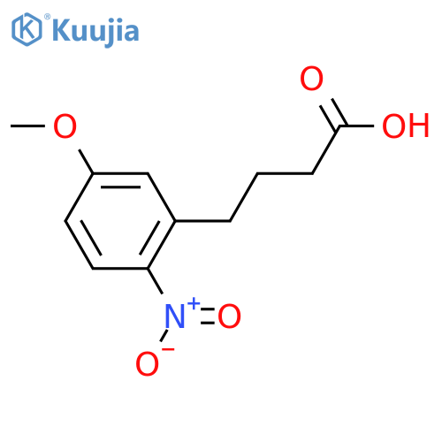 4-(5-methoxy-2-nitrophenyl)butanoic acid structure
