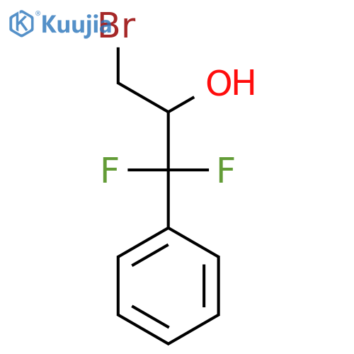 3-bromo-1,1-difluoro-1-phenylpropan-2-ol structure