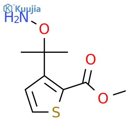 methyl 3-2-(aminooxy)propan-2-ylthiophene-2-carboxylate structure