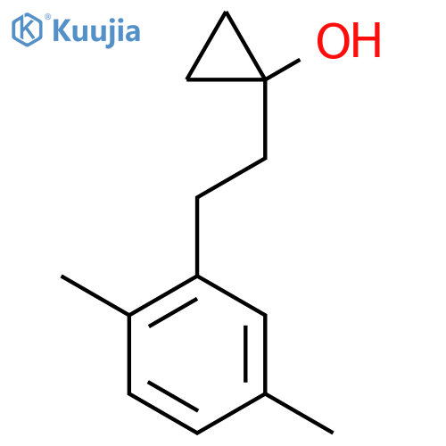 1-2-(2,5-dimethylphenyl)ethylcyclopropan-1-ol structure